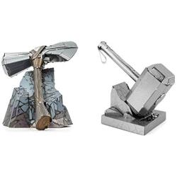 Fascinations Metal Earth 3D Metal Model Kits Marvel Thor Set of 2 - Stormbreaker - Mjolnir Thors Hammer