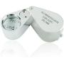 20X Illuminated Jeweler LED UV Lens Loupe Magnifier with Metal Construction and Optical Glass, with Kare and Kind Retail Package (20X x 21 mm, Silver)