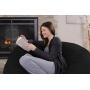 Chill Sack Bean Bag Chair: Giant 5 Memory Foam Furniture Bean Bag - Big Sofa with Soft Micro Fiber Cover - Black