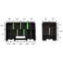 OEMTOOLS 22186 Tool and Parts Organizer Set, 3 Piece | Comes with an 11” Nine-Compartment Tool Tray & Two 5.5” Six-Compartment Trays | Removable Dividers Let You Customize Your Storage