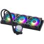 Cooler Master MasterLiquid ML360 Illusion Close-Loop AIO CPU Liquid Cooler, Translucent Dome, 3rd Gen Dual Chamber Pump, 240 Radiator, Dual MF120 Halo for AMD Ryzen/Intel 1200/1151