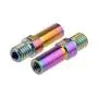 Yaruijia Titanium Alloy Bolt V Brake Bosses Post Ultralight M8 M10 Pitch 1.25mm MTB BMX Bike Service Parts (M8x1.25mm, Rainbow)
