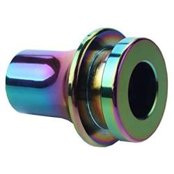 Dewhel Shift KNOB Boot Retainer/Adapter for Manual Gear Shifter Lever 12X1.25 (Neo Chrome)