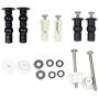 Toilet Seats Screws and Bolts Metal, Universal Toilet Seat Replacement Parts Kit Toilet Cover Hinges Bolt Screws Fixings Expanding Rubber Top Nuts Screws Toilet Seat Mount Hardware Tightening Kit