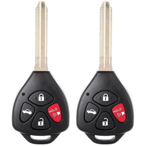 ECCPP Replacement Uncut Keyless Entry Remote Key Fob fits for 08-2012 Toyota Scion xB/ 06-2010 Toyota RAV4 HYQ12BBY (2X)