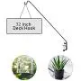 Ashman Deck Hook, Double Forged Solid Metal Single Piece Rod, Ideal for Bird Feeders, Plant Hangers, Coconut Shell Hanging Baskets, Lanterns, Wind Chimes and Suet Basket (1, Regular Hook) Ashman Deck Hook, Double Forged Solid Metal Single Piece Rod, Ideal for Bird Feeders, Plant Hangers, Coconut Shell Hanging Baskets, Lanterns, Wind Chimes and Suet Basket (1, Regular Hook)
