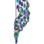 Bellaa 23332 Wind Chimes Peacock 27 inch