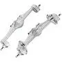 Baoer Metal Front Rear Axle Houseing Shell Modified Parts Bridge for 1/10 RC Crawler Car for Axial Capra 1.9 UTB Front axle + Rear axle Silver Baoer Metal Front Rear Axle Houseing Shell Modified Parts Bridge for 1/10 RC Crawler Car for Axial Capra 1.9 UTB Front axle + Rear axle Silver