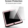 Spigen Tough Armor TECH with Custom-Fit Tempered Glass Designed for iPad 9.7 Case iPad 5th/6th Generation Case (2017/2018) - Rose Gold