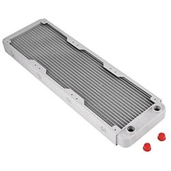 Richer-R Aluminum Radiator,White Heatsink Cooler Cooling Kit,Heat Sink Computer Water Cooling Liquid Heat Exchanger(360mm)