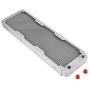 Richer-R Aluminum Radiator,White Heatsink Cooler Cooling Kit,Heat Sink Computer Water Cooling Liquid Heat Exchanger(360mm)