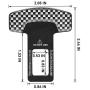 MOCHENT Seat Belt Clip Silencers - Car Seat Belt Alarm Stopper Auto Metal Seat Belt Buckle Insert Plug for All Vehicles Cars 2 Pack