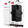 Zizo Bolt Series for Galaxy S20 Case with Kickstand Holster Lanyard - Black