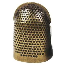 D&D Sewing Thimble Finger Protector, Adjustable Finger Metal Shield Protector Pin Needles Sewing Quilting Craft Accessories DIY Sewing Tools (Small)