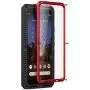 Pixel 3a Case,Google Pixel 3a Metal Case with Gorilla Glass Screen Protector Armor Tank Military Aluminum Alloy Bumper Hybrid Soft Rubber Military Shockproof Hard Defender Metal Cover,Red