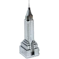 Set of 4 Metal Earth 3D Laser Cut Building Models: 30 Rockefeller Plaza, Empire State Building, Chrysler Building, & One World Trade Center