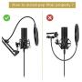 Microphone Arm Stand, TONOR Adjustable Suspension Boom Scissor Mic Stand with Pop Filter, 3/8'' to 5/8'' Adapter, Mic Clip, Upgraded Heavy Duty Clamp for Blue Yeti Nano Snowball Ice and Other Mics(T20)