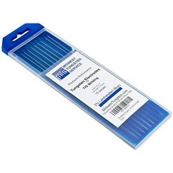 TIG Welding Tungsten Electrodes 2% Lanthanated 0.040” x 7” (Blue, WL20) 10-Pack