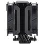 CoolerMaster MasterAir MA612 Stealth CPU Air Cooler, 6 Heat Pipes, Nickel Plated Base, Aluminum Black Fins, Push-Pull, Dual SickleFlow Fans for AMD Ryzen/Intel 1200/1151