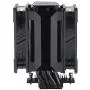 CoolerMaster MasterAir MA612 Stealth CPU Air Cooler, 6 Heat Pipes, Nickel Plated Base, Aluminum Black Fins, Push-Pull, Dual SickleFlow Fans for AMD Ryzen/Intel 1200/1151