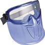 Jackson Safety V90 Shield Clear Anti Fog Lens Protection Goggle with Blue Frame (Pack of 2)
