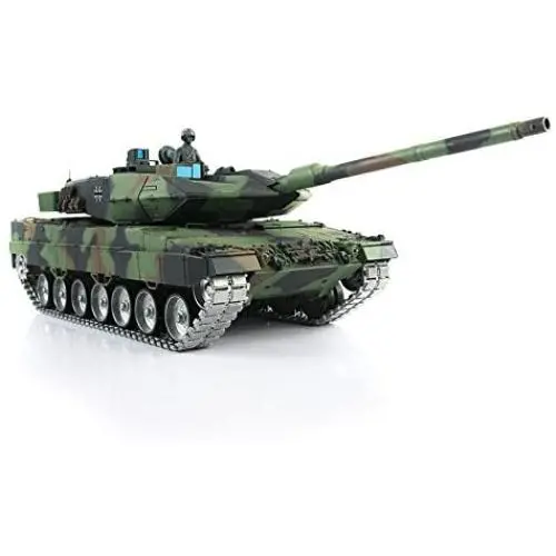 Henglong 1/16 6.0 Customized Leopard2A6 RC Tank 3889 Metal Tracks Barrel Recoil BB Shooting Function and Infrared Battle System Henglong 1/16 6.0 Customized Leopard2A6 RC Tank 3889 Metal Tracks Barrel Recoil BB Shooting Function and Infrared Battle System