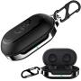 HALLEAST for Galaxy Buds Case Cover, Galaxy Buds+ Plus Carrying Case TPU Full Protective Skin with Keychain Compatible Samsung Galaxy Buds Wireless 2019 2020 Earbuds Accessories, Black