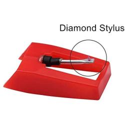 Record Player Needle, Gartopvoiz Diamond Stylus Replacement for Turntable, LP, Phonograph(Pack of 2)