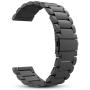 Fintie Bands Compatible with Samsung Galaxy Watch 3 45mm, Solid Stainless Steel Metal Bracelet Strap Replacement Wrist Band, Black