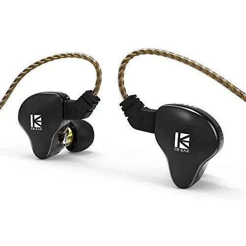 KBEAR KS2 in Ear Earphone,H HIFIHEAR IEM 1BA 1DD Stereo in Ear Headphones, HiFi Over Ear Earbud Headset Noise Cancelling Hybrid Earphone with Removable Cable for Running Walking (No mic, KS2 Black KBEAR KS2 in Ear Earphone,H HIFIHEAR IEM 1BA 1DD Stereo in Ear Headphones, HiFi Over Ear Earbud Headset Noise Cancelling Hybrid Earphone with Removable Cable for Running Walking (No mic, KS2 Black