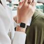STIROLL Thin Replacement Band Compatible for Apple Watch 38mm 40mm 42mm 44mm, Stainless Steel Metal Wristband Women Men for iWatch SE Series 6/5/4/3/2/1 (Silver, 38mm/40mm)