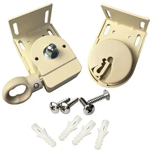 Cross Land Universal Mounting Brackets of Exterior Sun Shades,Outdoor/Indoor Roller up Blinds(Crank Operated/Cordless System) Beige