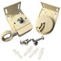 Cross Land Universal Mounting Brackets of Exterior Sun Shades,Outdoor/Indoor Roller up Blinds(Crank Operated/Cordless System) Beige