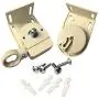 Cross Land Universal Mounting Brackets of Exterior Sun Shades,Outdoor/Indoor Roller up Blinds(Crank Operated/Cordless System) Beige