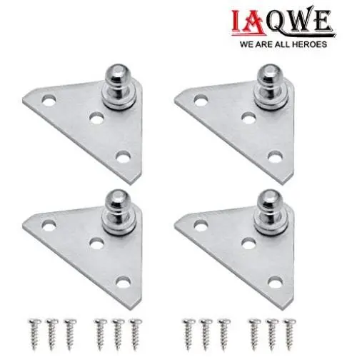 10MM Ball Studs Mounting Brackets for Gas Struts Shocks with 12PCS Screws, 4 PCS from IAQWE 10MM Ball Studs Mounting Brackets for Gas Struts Shocks with 12PCS Screws, 4 PCS from IAQWE
