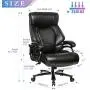 PEROINE High Back Big & Tall 400lb Bonded Leather Office Chair - Heavy Duty Metal Base, Adjustable Tilt Angle, Large Thick Padded Ergonomic Executive Desk Computer Task Swivel Chair PEROINE High Back Big & Tall 400lb Bonded Leather Office Chair - Heavy Duty Metal Base, Adjustable Tilt Angle, Large Thick Padded Ergonomic Executive Desk Computer Task Swivel Chair