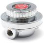 Fuel Pressure Regulator Kit, Gunmetal Fuel Pressure Regulatorwith 8mm 10mm Tail Hose Adjustable Universal for Carburetor Engine