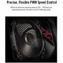 ASUS ROG Strix XF 120 Whisper-Quiet, 4-pin PWM Fan for PC Cases, radiators or CPU Cooling (120mm, up to 400,000 Hours lifespan, Magnetic-Levitation, 1800RPM, 5 Years Warranty)