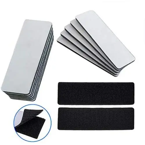 15 Pcs Heavy Duty Hook and Loop Tape Strips with Adhesive Sticky Back Fastener - Double Side Mounting Tape Industrial Strength Interlocking Tape for Home School Office 15 Pcs Heavy Duty Hook and Loop Tape Strips with Adhesive Sticky Back Fastener - Double Side Mounting Tape Industrial Strength Interlocking Tape for Home School Office