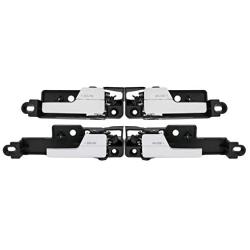 DEAL New 4pcs Complete Front+Rear Passenger+Driver Black Base Chrome Lever Interior Door Handle Replacement Kit Fit 06-12 Ford Fusion 06-11 Mercury Milan 06 Lincoln Zephyr 07-12 MKZ