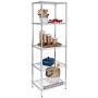 Honey-Can-Do SHF-01054 5-tier chrome shelving unit, 250 lbs