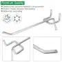 80 Pack 4 inch Metal Pegboard Hooks fits 1/8 Pegboard, Slatwall Holes and Grid Wire Panels, 1/8 inch Diameter PEG Board Pegboard Shelving Hooks for Garage, Office, Kitchen, Craft Shop, Retail Shop 80 Pack 4 inch Metal Pegboard Hooks fits 1/8 Pegboard, Slatwall Holes and Grid Wire Panels, 1/8 inch Diameter PEG Board Pegboard Shelving Hooks for Garage, Office, Kitchen, Craft Shop, Retail Shop