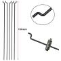 5 Sets Nylon Control Horns + Steel PushRods 1.2 x 180mm+ Pushrod Connector Linkage Stopper 1.8mm Parts for RC Airplane Model Aircraft