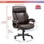 STARSPACE High Back Big & Tall 400lb Bonded Leather Office Chair Large Executive Desk Computer Swivel Chair - Heavy Duty Metal Base, Adjustable Tilt Angle, Ergonomic Design for Lumbar Support, Brown STARSPACE High Back Big & Tall 400lb Bonded Leather Office Chair Large Executive Desk Computer Swivel Chair - Heavy Duty Metal Base, Adjustable Tilt Angle, Ergonomic Design for Lumbar Support, Brown