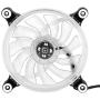 LED Case Fan, Ultra-Low Vibration Noise Light Weight Cooling Fan, for PC Heatsink CPU Heatsink(Transparent)