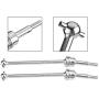 RC Car Front Rear Drive Shaft, 1 Pair Front Rear Universal Transmission Shaft CVD for HIMOTO 1/10 Remote Control Car Accessory(Silver)
