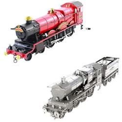 Fascinations Metal Earth ICONX 3D Metal Model Kits Set of 2 - Harry Potter Hogwarts Express Train