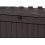 Keter Eden 70 Gallon Storage Bench Deck Box for Patio Furniture, Front Porch Decor and Outdoor Seating – Perfect to Store Garden Tools and Pool Toys,Brown / Brown Keter Eden 70 Gallon Storage Bench Deck Box for Patio Furniture, Front Porch Decor and Outdoor Seating – Perfect to Store Garden Tools and Pool Toys,Brown / Brown