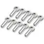 10Pcs Link Rod End Joint Aluminum M4 Metal Ball End Head Holder Tie for 1/10 RC SCX10 Cars Parts