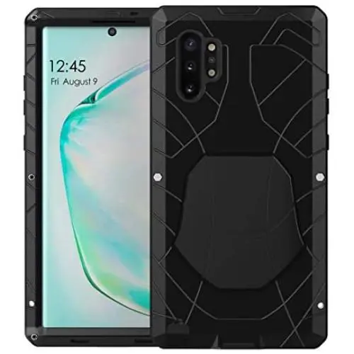 Feitenn Galaxy Note 10 Plus Case Metal, Note 10 Plus 5G Case Heavy Duty, Gorilla Glass Cover Armor Aluminum Bumper Military Shockproof Defender for Samsung Galaxy Note 10 Plus/Note 10+ 5G - Black Feitenn Galaxy Note 10 Plus Case Metal, Note 10 Plus 5G Case Heavy Duty, Gorilla Glass Cover Armor Aluminum Bumper Military Shockproof Defender for Samsung Galaxy Note 10 Plus/Note 10+ 5G - Black